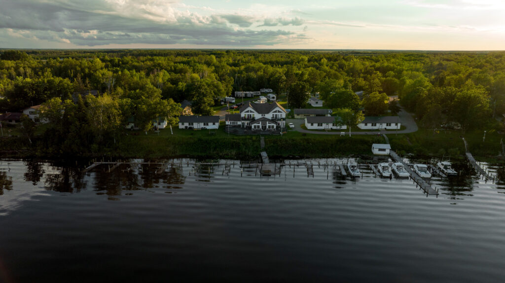 Rainy River Resort Aerial Photograph